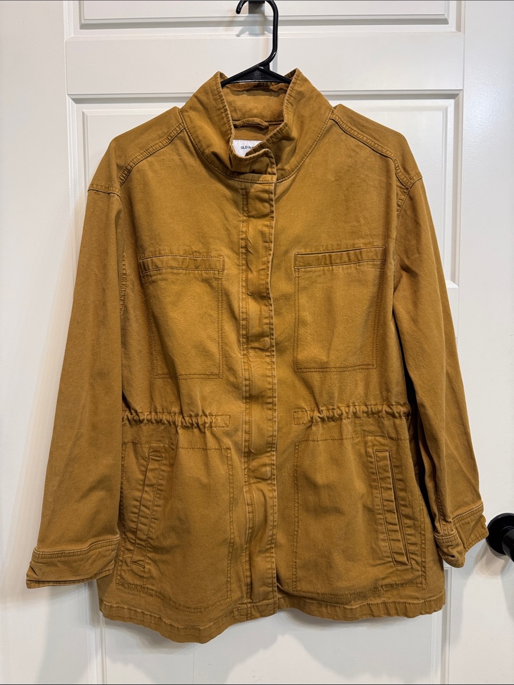 Old Navy Mustard Drawstring Utility Jacket